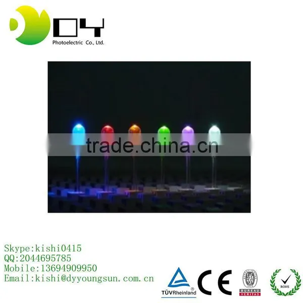 Cheap Water Proof Bright Water Clear Straw Hat 1.5v 3mm Led Diode photo-2