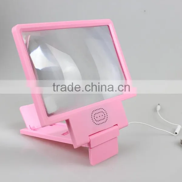 Portable Foldable Mobile Phone 3d Screen Magnifier hd With Speaker photo-3