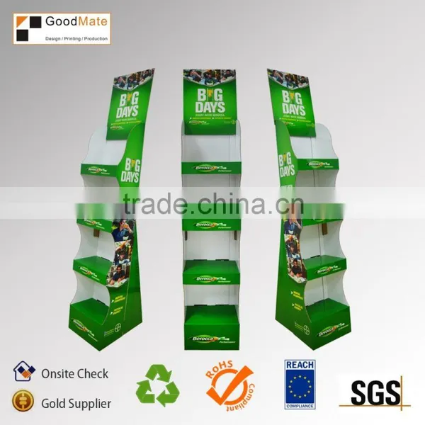 China Supplier Sugar-free Juice Promotion Cardboard Floor Display Stands photo-2