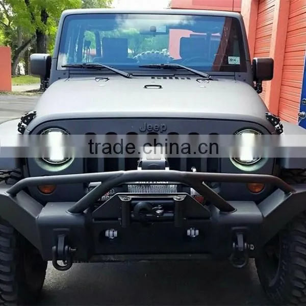 Wholesale 75W 7 Inch Round Headlight 12v 24v & DRL ForJee-p Wrangler JK/TJ/LJ 07-15 Harley and Hummer photo-6