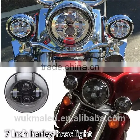 New Harley Headlamp 7inch H13 H4 Hi/low Round Led Motorcycle Headlight For Harley