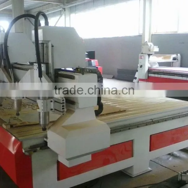Cnc Wood Machine With Two Exchanging Spindles photo-2