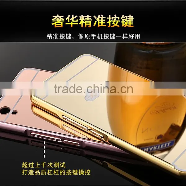 Wholesale Mirror Metal Aluminum Bumper Back Case Cover Cell Phone Case Wholesale Magnetic Phone Case For OPPO A33 photo-3