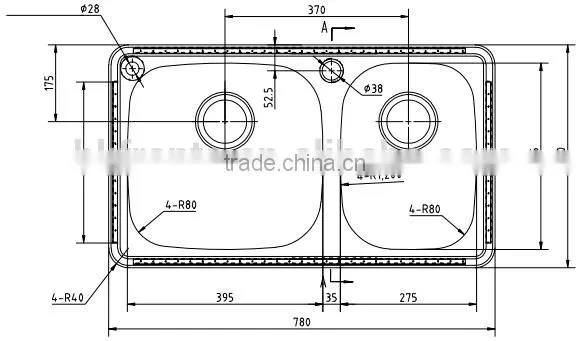 Model 29114 Topmount Stainless Steel Kitchen Basin photo-2