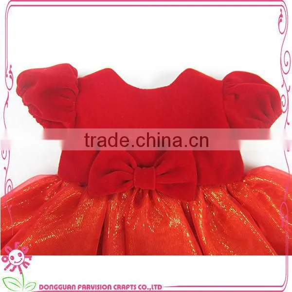 OEM 18 Inch Red Girl Doll Dress With Bowknot photo-2