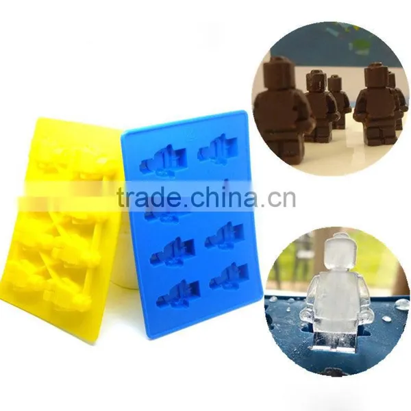 Silicone Minifigure Sweet Candy Tray Bricks Figures Ice Cube Mold Silicon Chocolate Mould photo-2