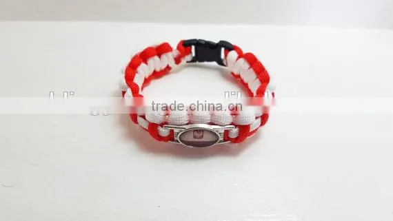 Custom Poland Polska Paracord Bracelet photo-2