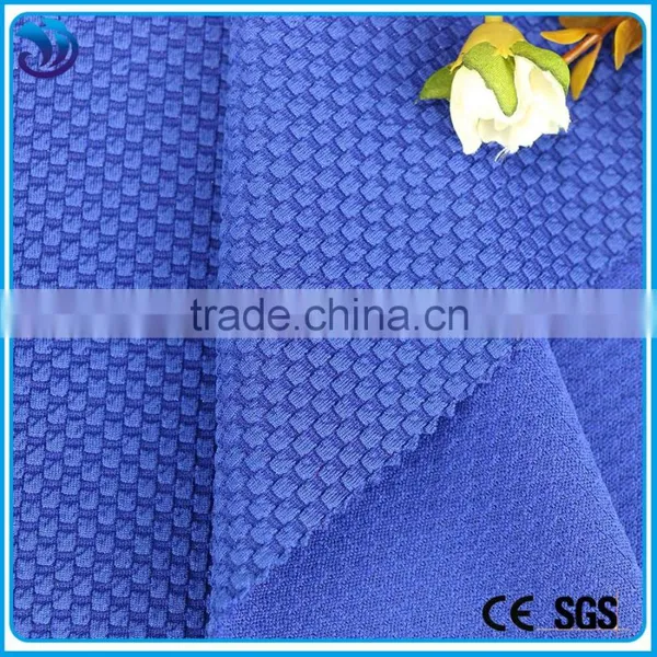 Solid Dyed Jacquard 95% Polyester 5% Spandex Fabric for Garment photo-3
