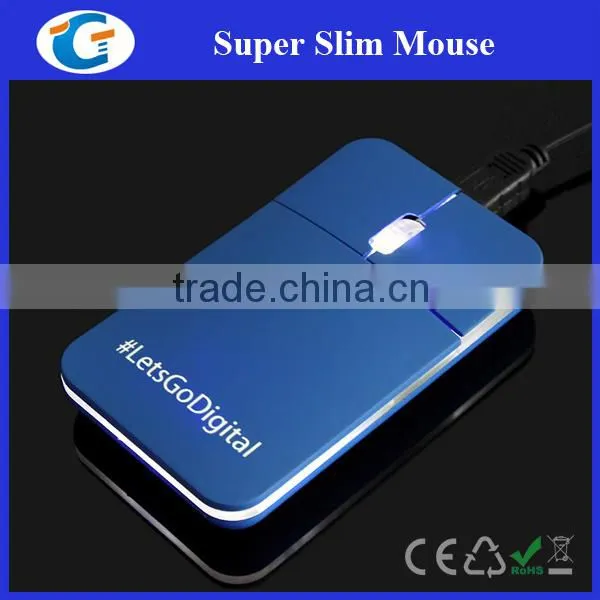 Pocket Size Computer Hardware Mouse Wired With Led Logo photo-2