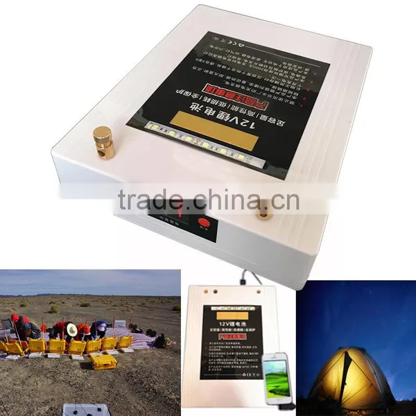 Charge For IPhone Samsung 12V 60A Lihtium Battery With USB Flash in Camping Li Ion Recharge Battery