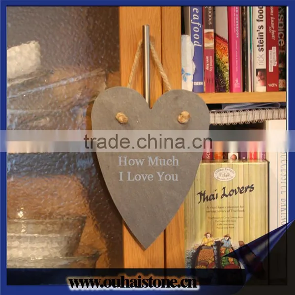 Hot-sale Natural Slate Stone Art Crafts Slate Decorative Memo Board photo-3