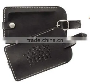 leather luggage tag