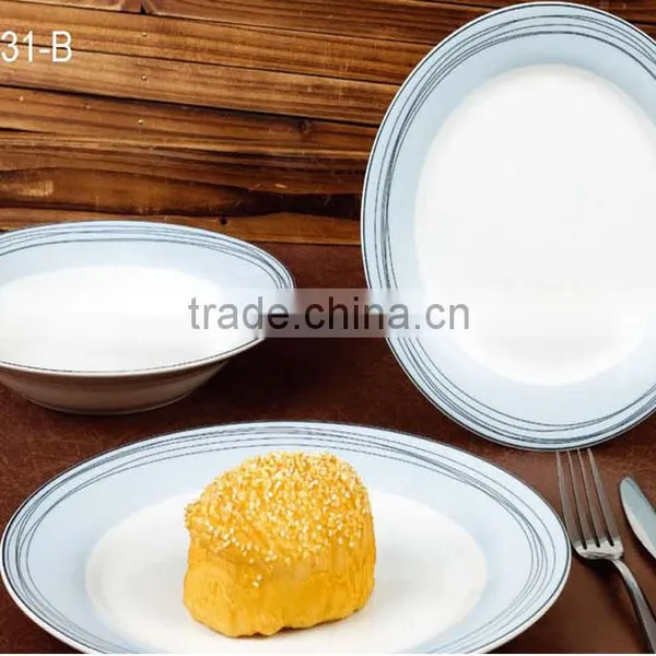 Good Quality Super White Porcelain Dinnerware Set for Hotel Daily Use photo-3