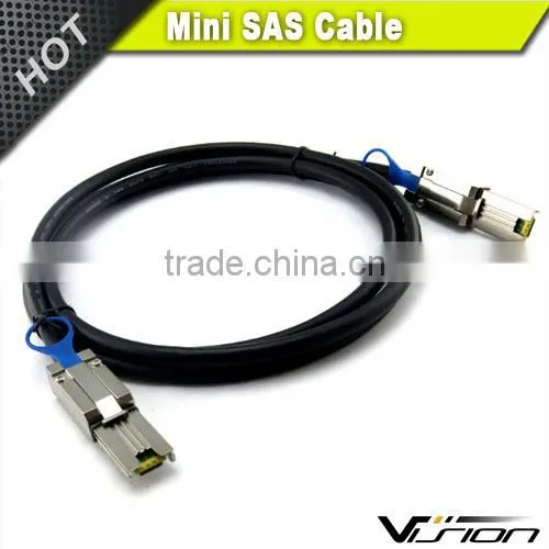 1m Black 28awg Mini SAS Cable SFF8088 to 8088 26pin to 26pin With OD 7.5mm photo-5