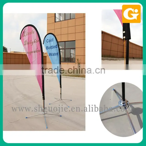 Polyester Teardrop Flag Banner Advertising Feather Flag Banner photo-2
