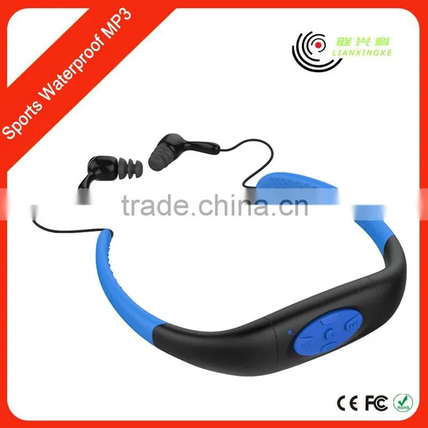 Watersports fm 4g Waterproof Headset Mp3 Player for Swimming
