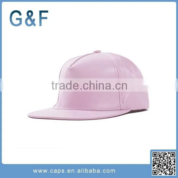 Cheap Promotional 6 Panel Leather Baseball Cap Without Logo photo-2