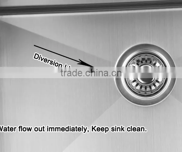 High Quality Save Room Handmade Double Bowl Deep Stainless Steel Kitcen Sink Cabinet -- R15-3118 photo-2