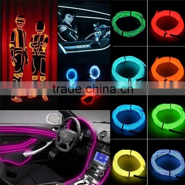 Multifunctional El Super Bright Wire Decoration Dacing EL Wire Factory
