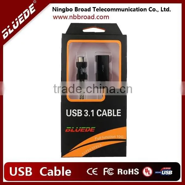 USB 3.1 Type C Male to USB3.0 A Female Cable Moulded Type