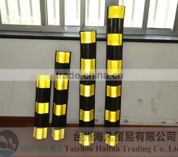 High Strength Round Corner Guard With Yellow Stripe/ Rubber Column Protector/reflective Wall Corner Guard for Parking photo-5