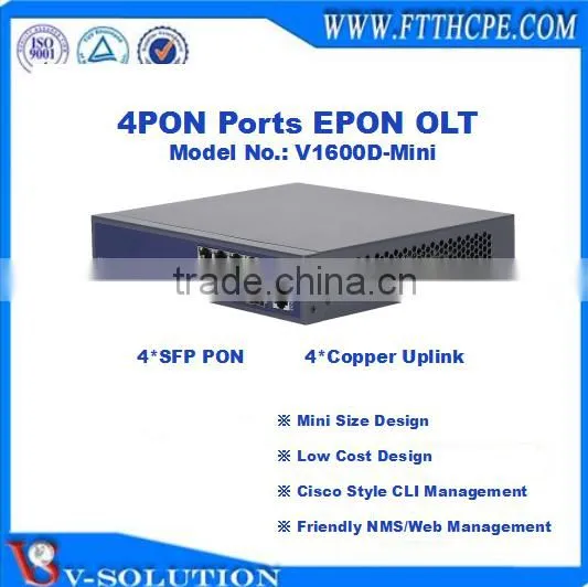 Mini Size 4PON EPON OLT Optical Line Terminal With Friendly NMS/Web Management and Cisco Style CLI Interface photo-3