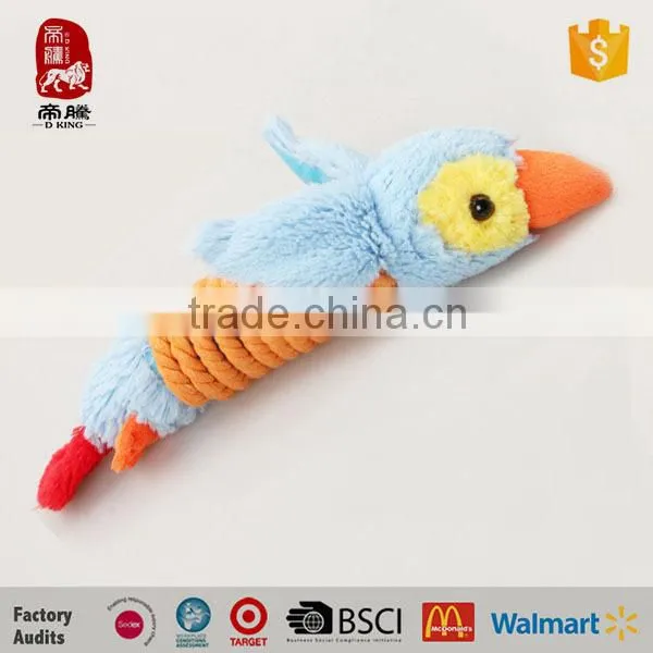 Rope Wrapped Dog Toy Rope Duck Plush Pet Toys photo-3