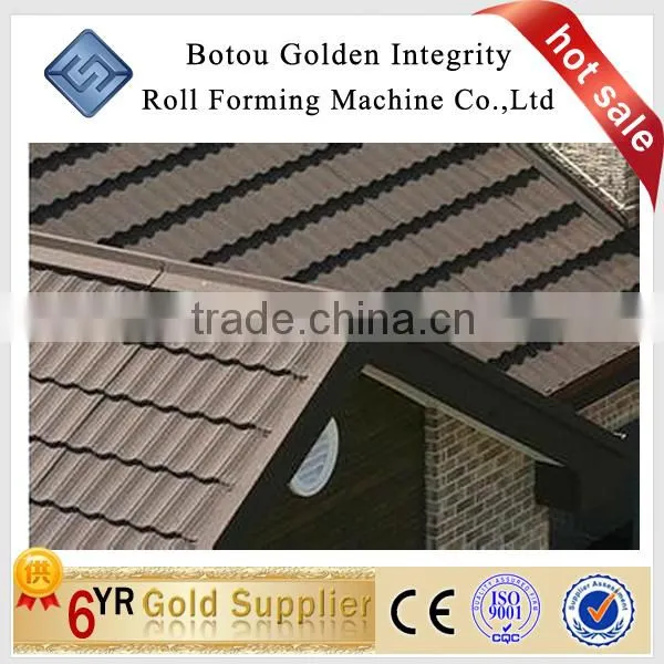Roof Machine Popular in Africautomatic Corrugated Glazed Tile Stable Roof Stone Coated Roll Forming Machine photo-5