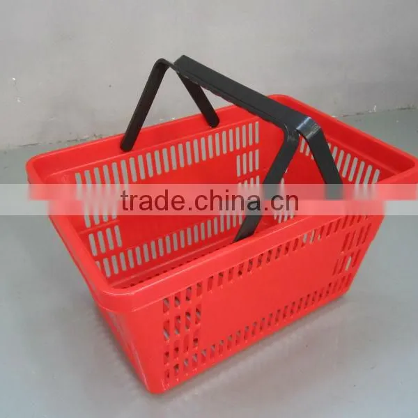 Supermarket Square Style Shopping Baskets RH-BPH21-1 For Supermarket Shopping Basket With Double Handles photo-3