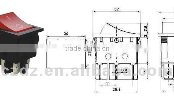 16A 250V Twin Unit Rocker Switch With Light,rocker Switch Mini Switch On-off Switch for Electrical Products With Certificate photo-4