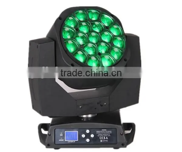 New Professional 19x12w RGBW 4in1 Led Bee Eyes Moving Head Zoom Light Stage Light photo-2