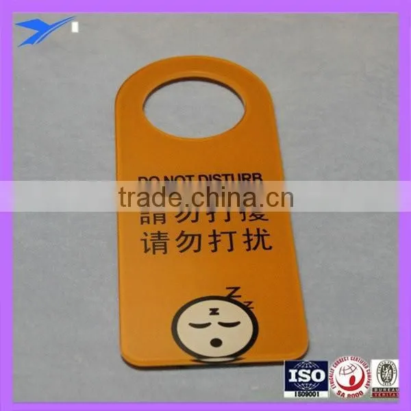 Special Engraved Hanging Acrylic Plastic Door Sign Holder for Hotel/restaurant photo-3