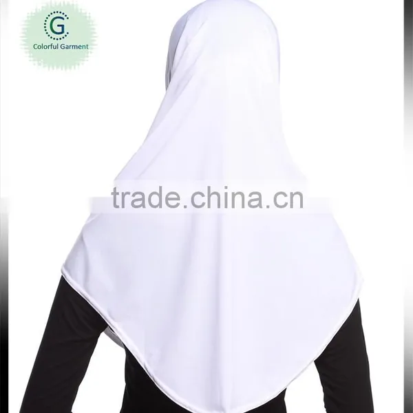 Super White Plain Viscose Girl Hijab photo-3