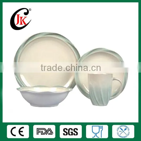 2014 New Style Exclusive Cheap India Hotel Tableware of 4 Pieces With Stripe