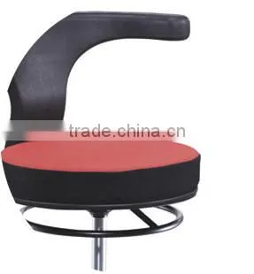 Modern Barber Chairs / Barber Stools With High Quality Chrome Round Bar Base photo-5