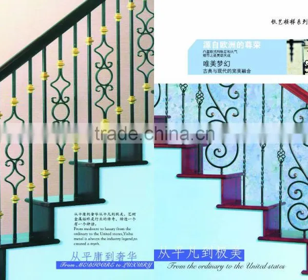Wrought Iron Stair Handrail / Stainless Steel Handrail Bracket for Sale photo-4