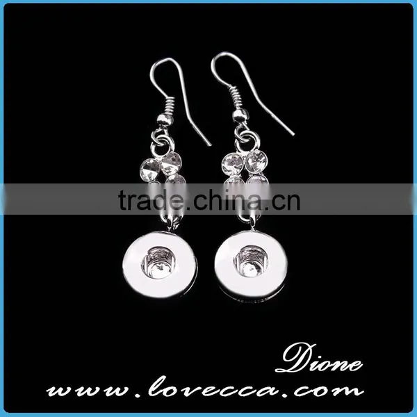 Turkish Fashion Jewelry Wholesale Elegant Silver Women Crystal Earrings photo-2