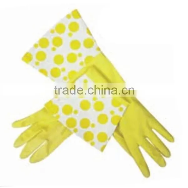 Various Colored Long Sleeves Latex Kitchen Gloves photo-5
