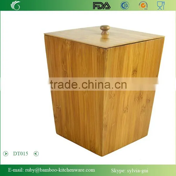 DT015/Bamboo Wooden Bath and Vanity Set Storage Box With Lids photo-2