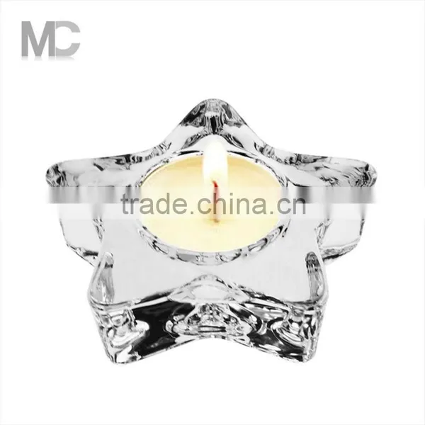 Hot Star Shape Decorative Tealight Votive Glass Candle Holder
