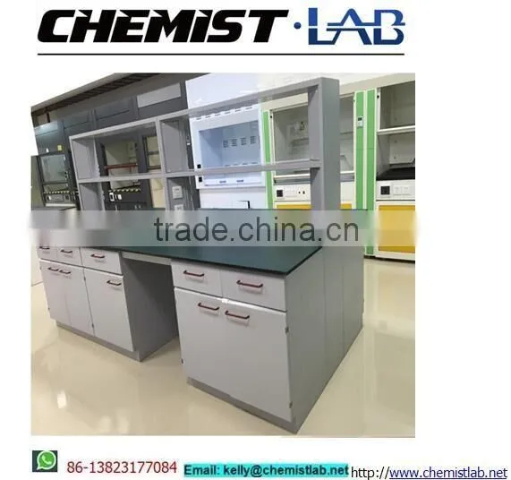 Wall Mounte All Steel Lab Side Table With Sink & Full Height Drawers in Chemistry Laboratory photo-4