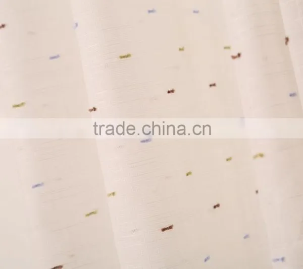 Sheer Polyester Voile Eyelet Curtain Drapes photo-3