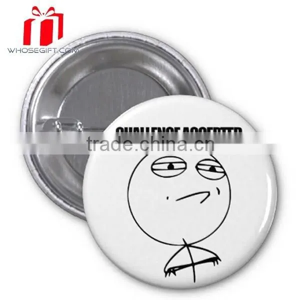 Handcraft Embroidery Tin Button Badge