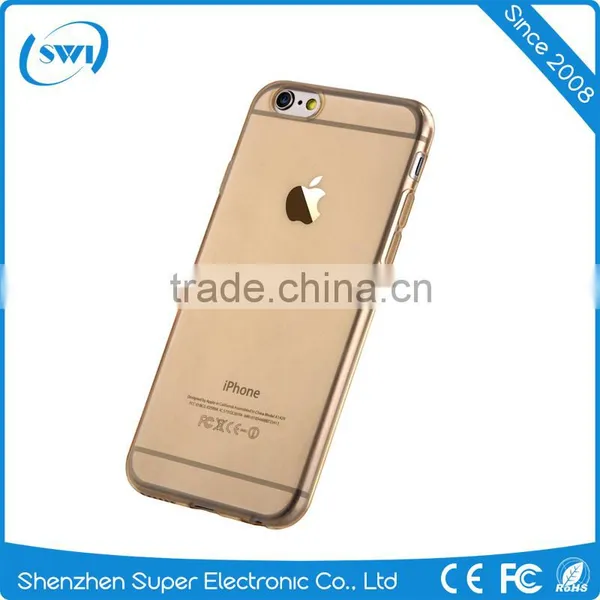 Super Slim And Light Transparent Clear Back Soft TPU Cases Cover For Iphone 6 6S 6 Plus photo-5