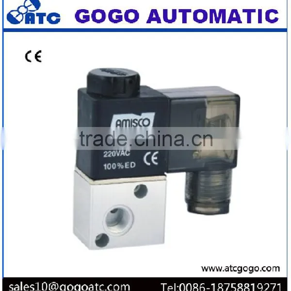 Aluminum Air Miniature 3 Way Solenoid Valve 24v photo-2