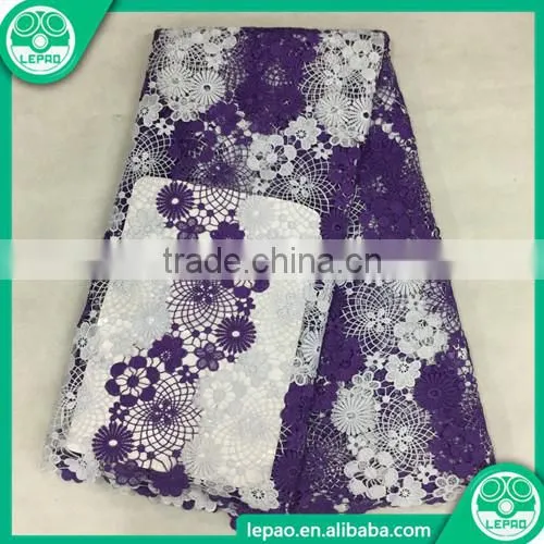 Sun Flower Lace Fabric,wedding Dresses Lace Fabric,embroidery Water Soluble Lace Fabric Factory photo-3