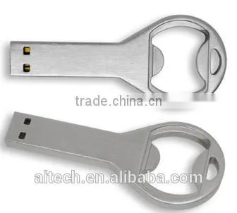 Custom Logo Printed Bottle Opener Usb Flash Drive, Metal 32GB Pen Drive photo-2