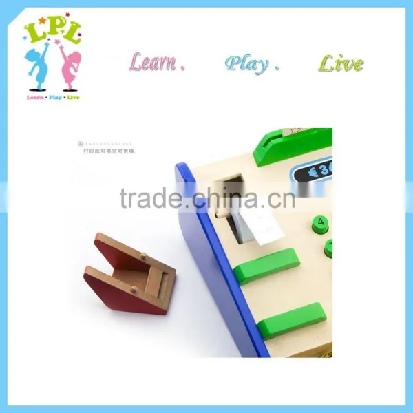 Wholesale Hot Sale High Quality Wooden Kids Mini Calculator Cash Register Preschool Wooden Educational Toys photo-5