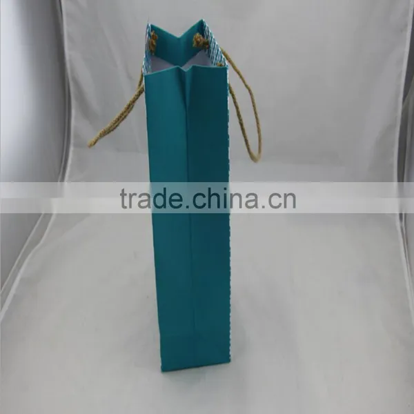 2015 New Arrival Cheap Cardboard Paper Wine Bag Christmas Gift Bag photo-2