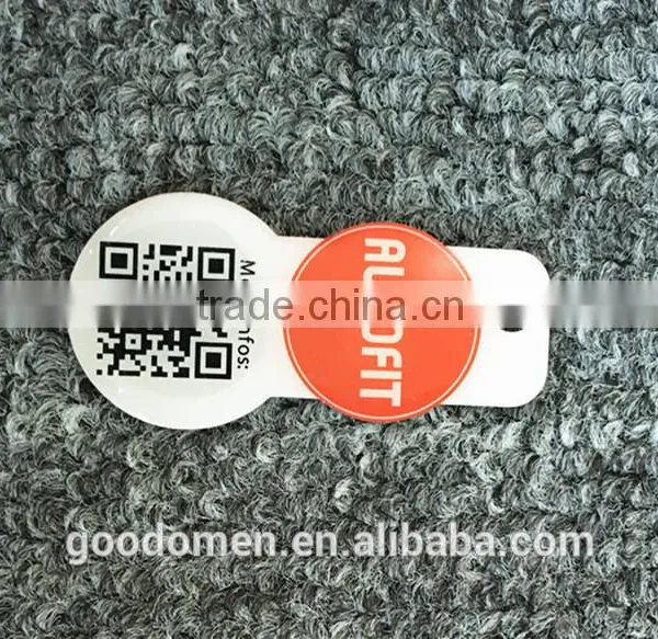 Supermarket Metal Shopping Cart Coin Shopping Token Trolley Coin Keyring With QR Code